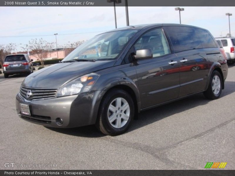 Smoke Gray Metallic / Gray 2008 Nissan Quest 3.5