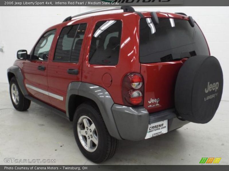 Inferno Red Pearl / Medium Slate Gray 2006 Jeep Liberty Sport 4x4