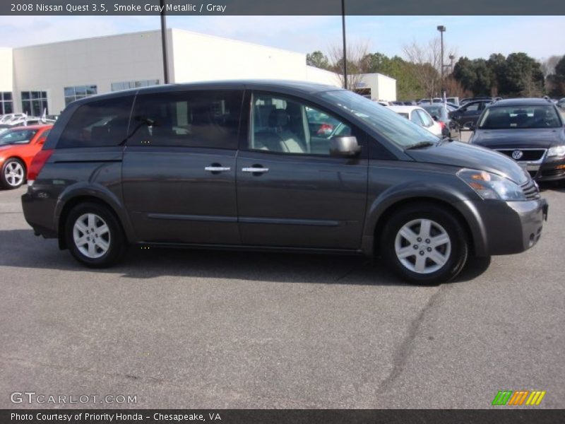 Smoke Gray Metallic / Gray 2008 Nissan Quest 3.5