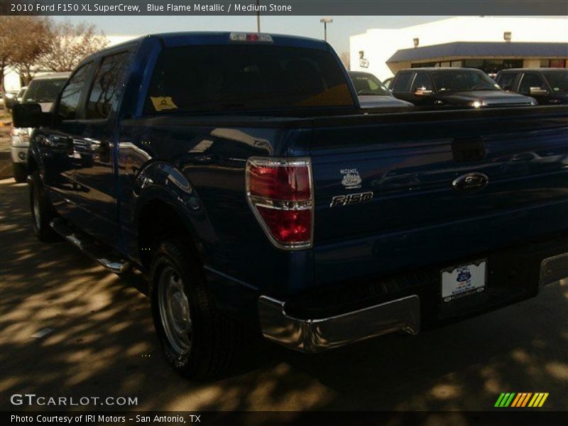 Blue Flame Metallic / Medium Stone 2010 Ford F150 XL SuperCrew