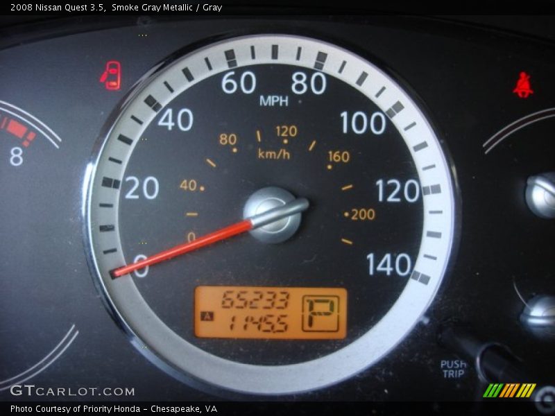 Smoke Gray Metallic / Gray 2008 Nissan Quest 3.5