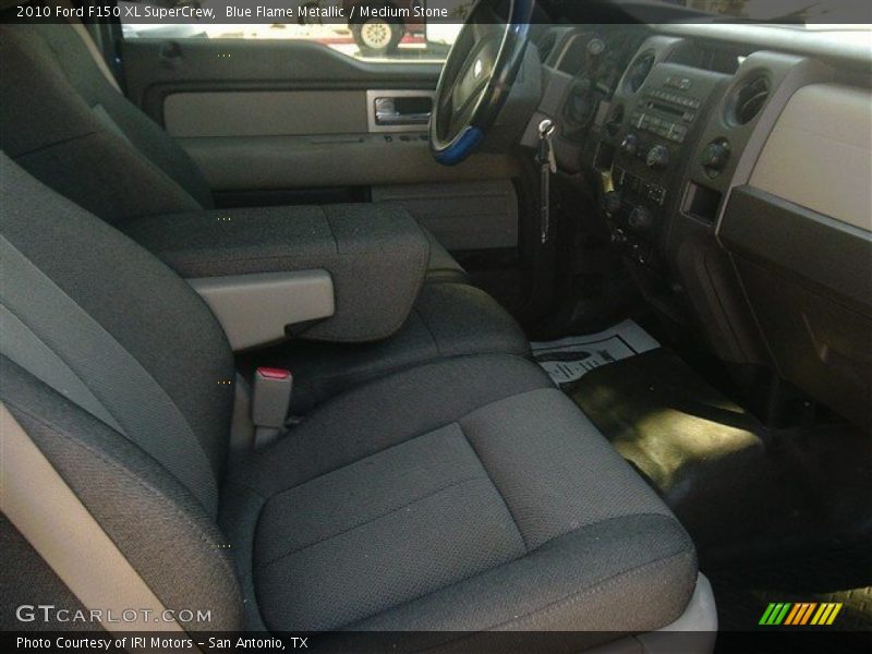 Blue Flame Metallic / Medium Stone 2010 Ford F150 XL SuperCrew