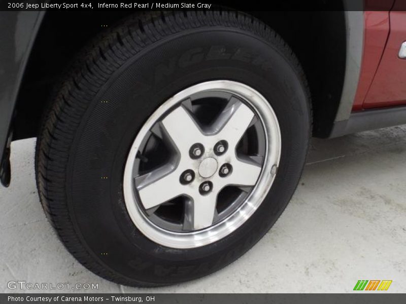 Inferno Red Pearl / Medium Slate Gray 2006 Jeep Liberty Sport 4x4