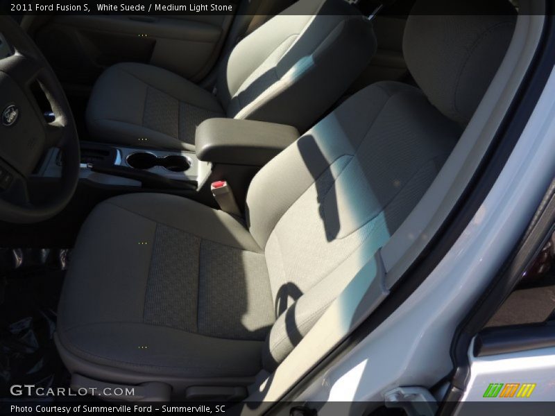 White Suede / Medium Light Stone 2011 Ford Fusion S