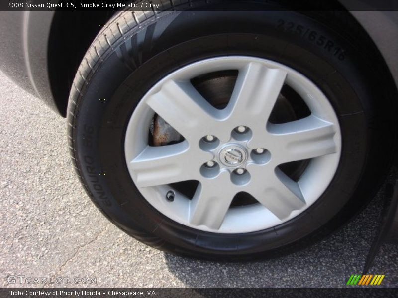 Smoke Gray Metallic / Gray 2008 Nissan Quest 3.5