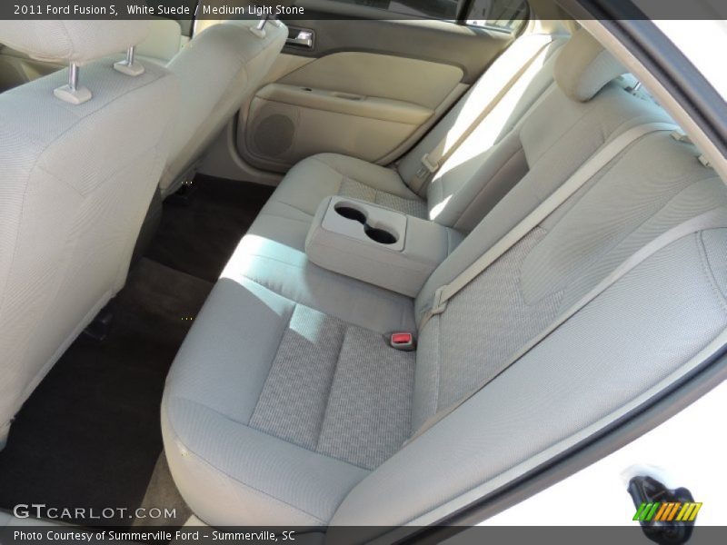 White Suede / Medium Light Stone 2011 Ford Fusion S