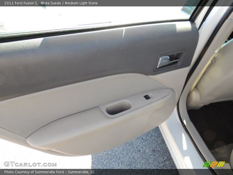 White Suede / Medium Light Stone 2011 Ford Fusion S