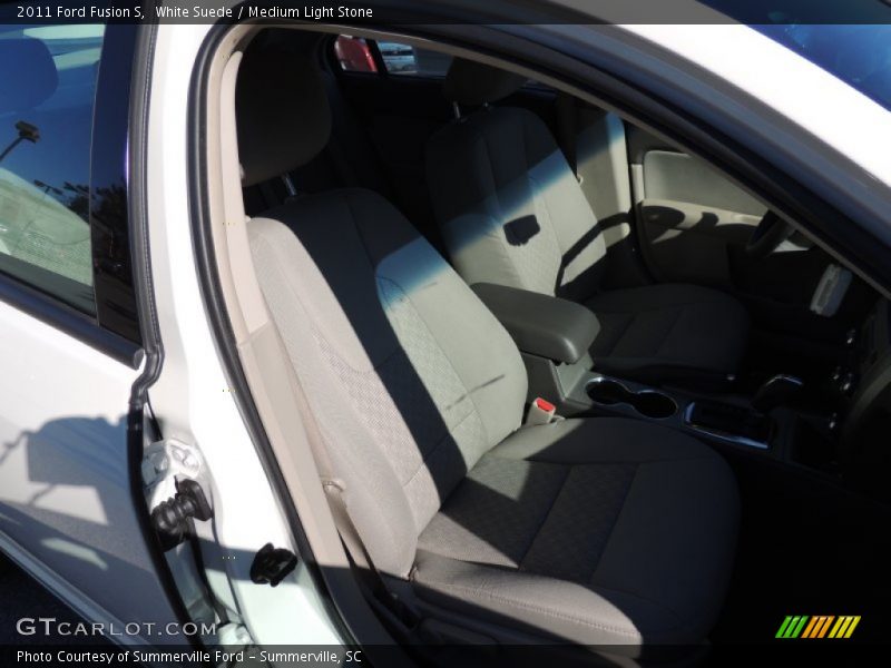 White Suede / Medium Light Stone 2011 Ford Fusion S