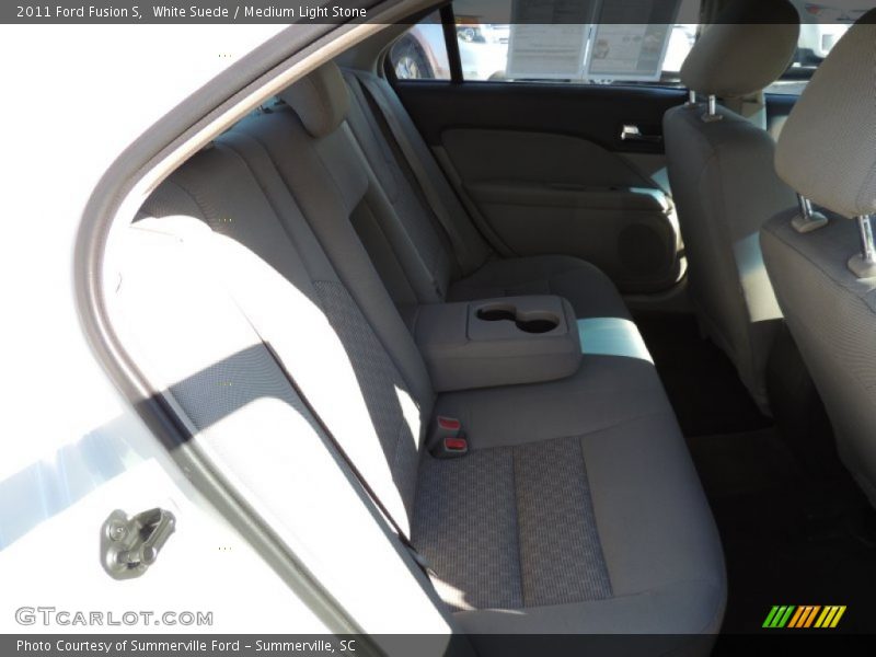 White Suede / Medium Light Stone 2011 Ford Fusion S