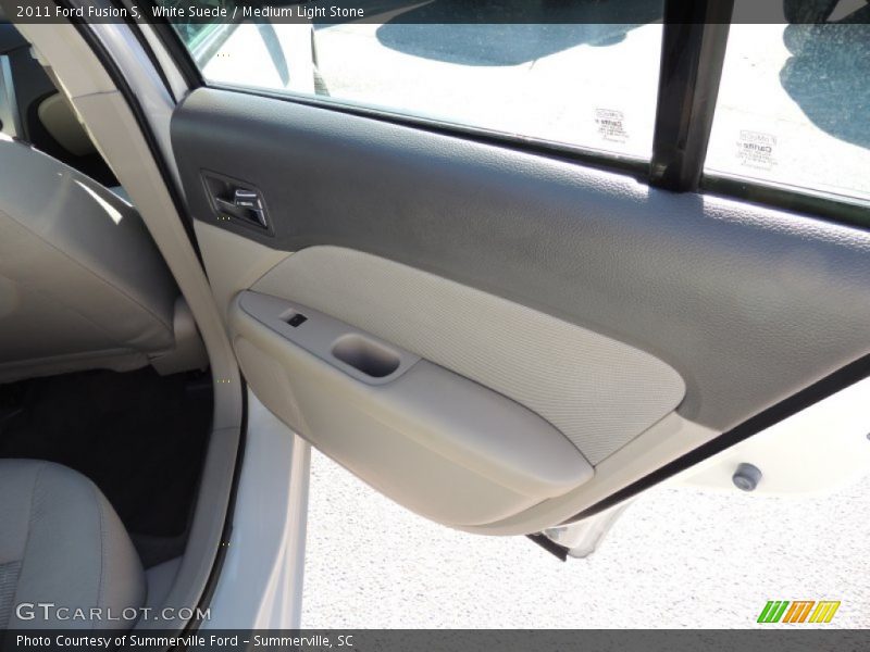 White Suede / Medium Light Stone 2011 Ford Fusion S