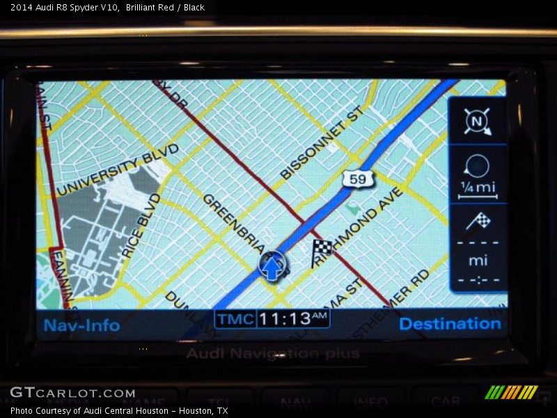 Navigation of 2014 R8 Spyder V10