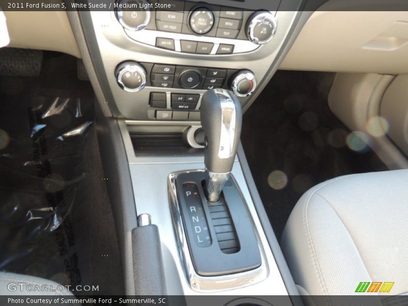 White Suede / Medium Light Stone 2011 Ford Fusion S