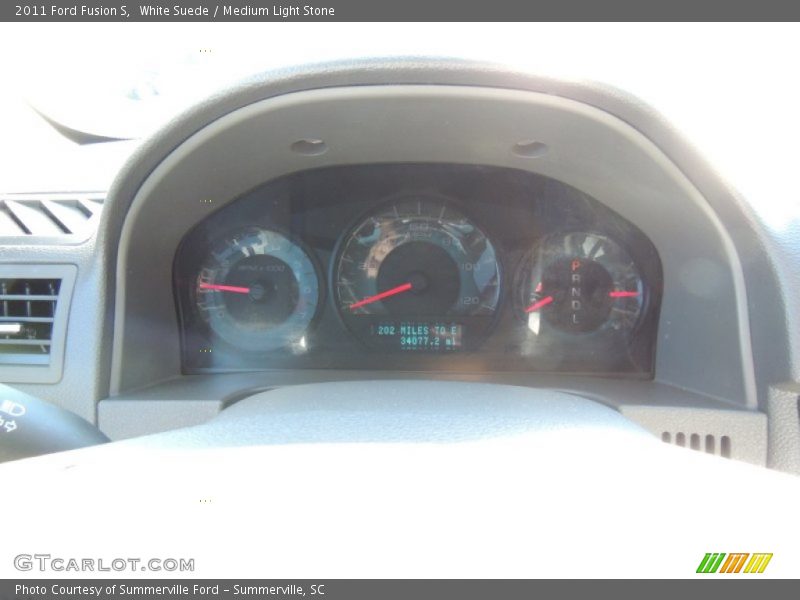 White Suede / Medium Light Stone 2011 Ford Fusion S
