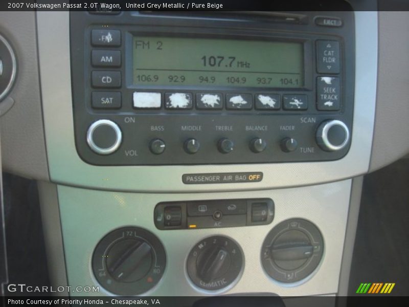 United Grey Metallic / Pure Beige 2007 Volkswagen Passat 2.0T Wagon