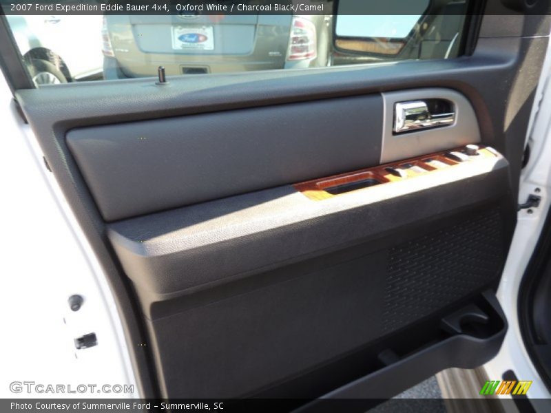 Oxford White / Charcoal Black/Camel 2007 Ford Expedition Eddie Bauer 4x4