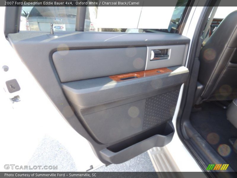 Oxford White / Charcoal Black/Camel 2007 Ford Expedition Eddie Bauer 4x4