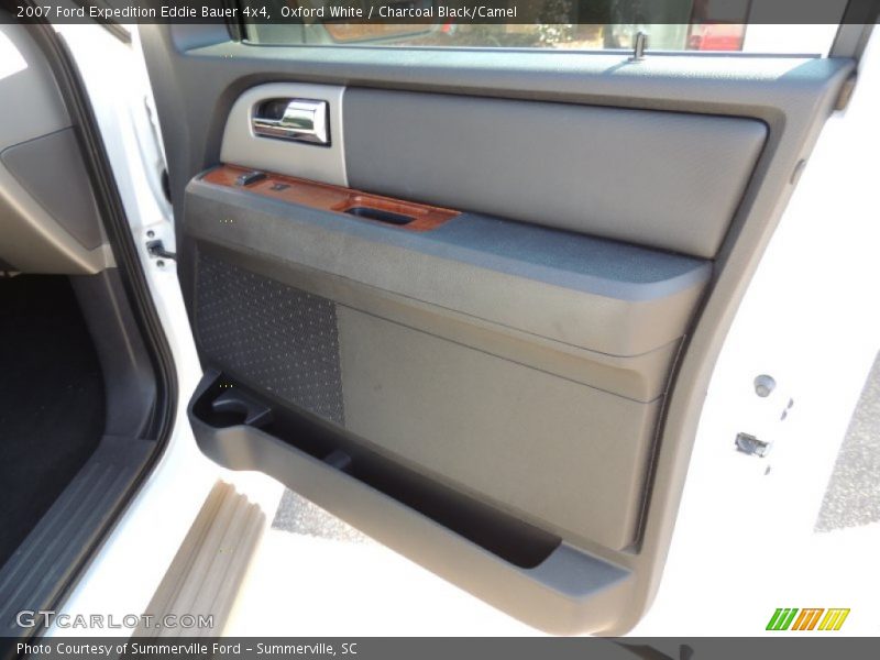 Oxford White / Charcoal Black/Camel 2007 Ford Expedition Eddie Bauer 4x4