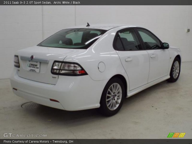 Arctic White / Black 2011 Saab 9-3 2.0T Sport Sedan