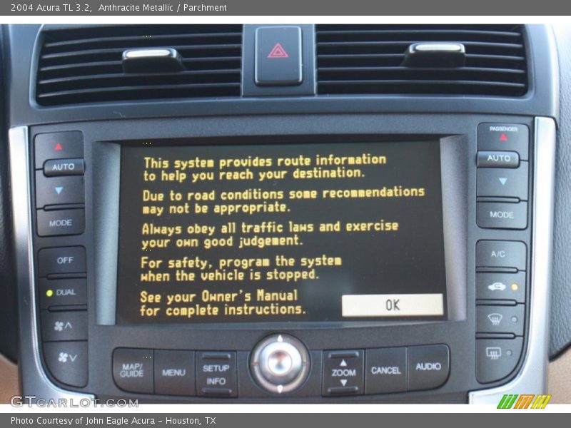 Anthracite Metallic / Parchment 2004 Acura TL 3.2