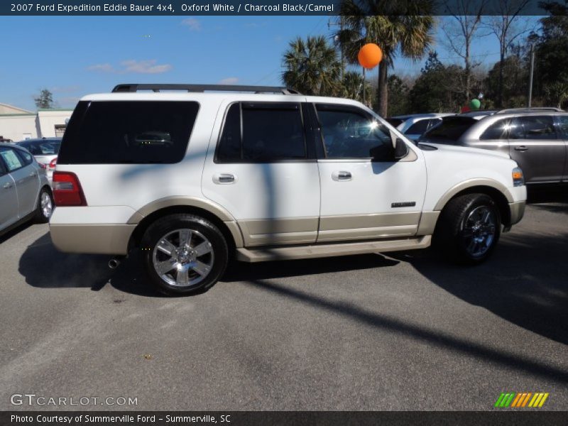 Oxford White / Charcoal Black/Camel 2007 Ford Expedition Eddie Bauer 4x4