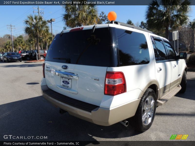 Oxford White / Charcoal Black/Camel 2007 Ford Expedition Eddie Bauer 4x4