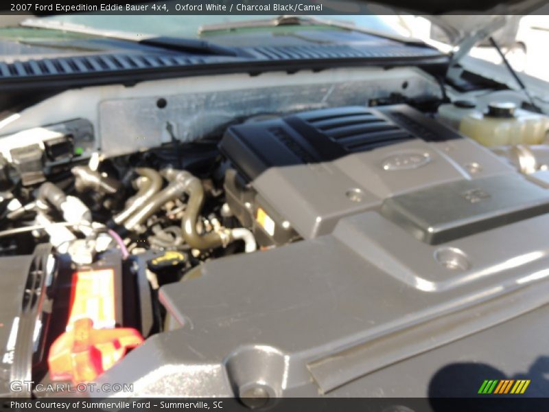 Oxford White / Charcoal Black/Camel 2007 Ford Expedition Eddie Bauer 4x4