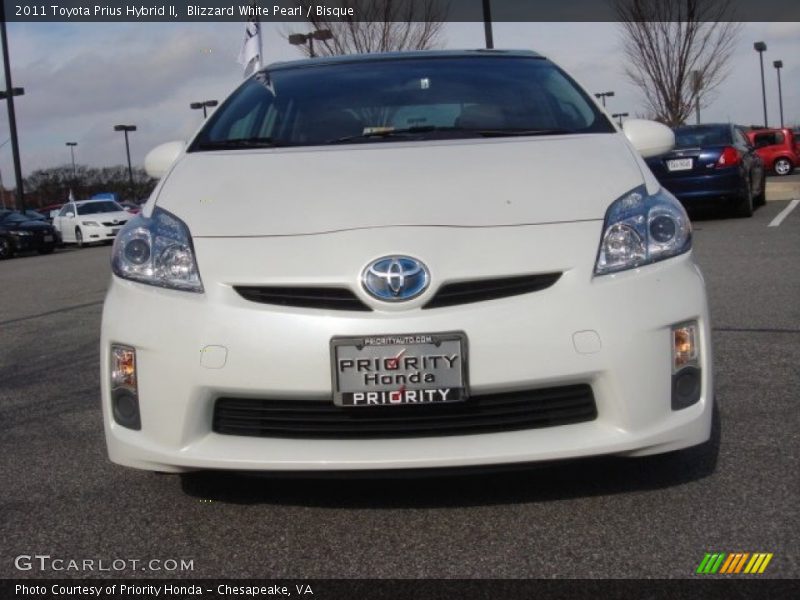 Blizzard White Pearl / Bisque 2011 Toyota Prius Hybrid II