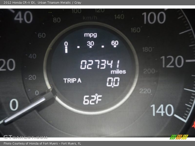 Urban Titanium Metallic / Gray 2012 Honda CR-V EX