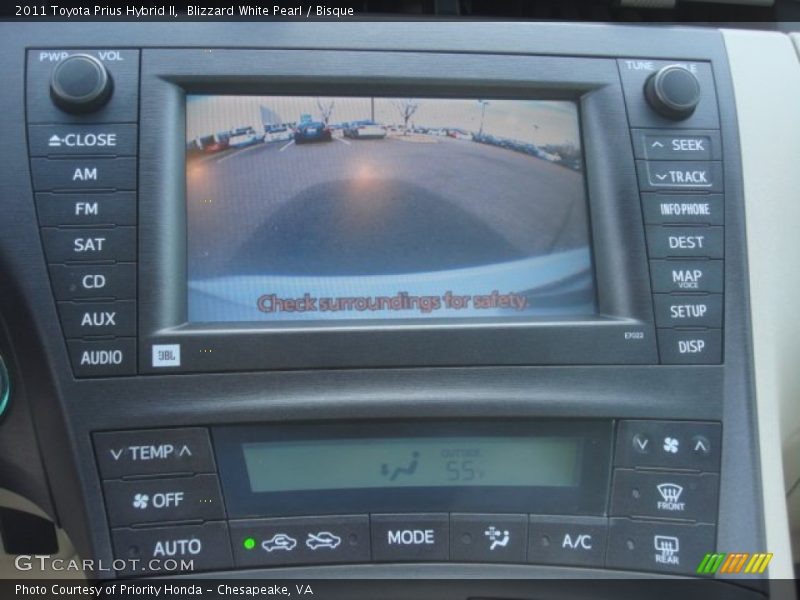 Blizzard White Pearl / Bisque 2011 Toyota Prius Hybrid II