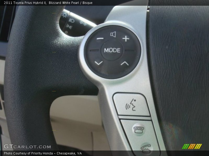 Blizzard White Pearl / Bisque 2011 Toyota Prius Hybrid II