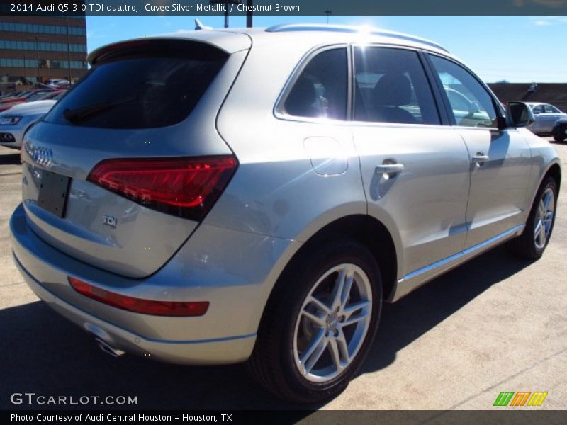 Cuvee Silver Metallic / Chestnut Brown 2014 Audi Q5 3.0 TDI quattro