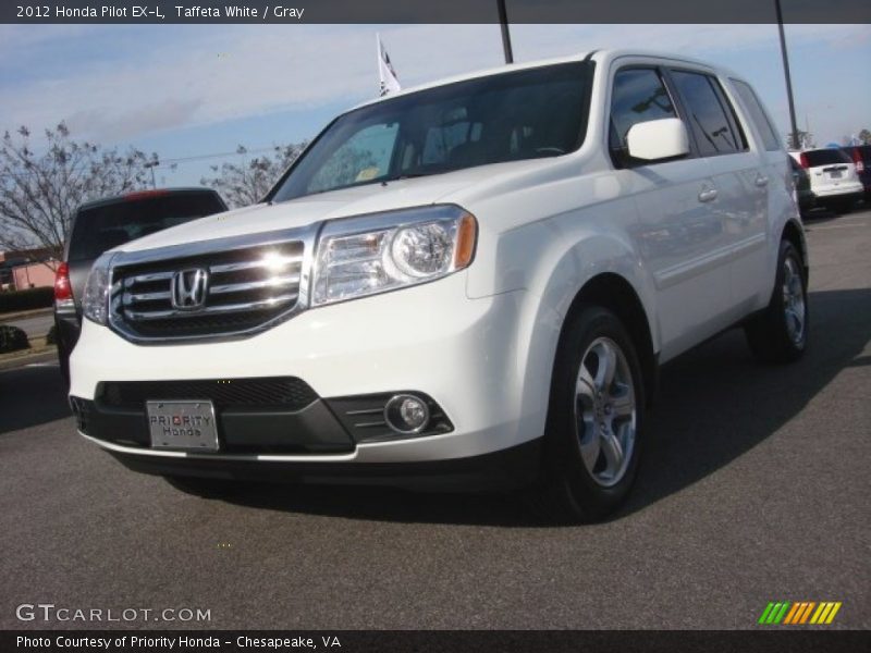 Taffeta White / Gray 2012 Honda Pilot EX-L