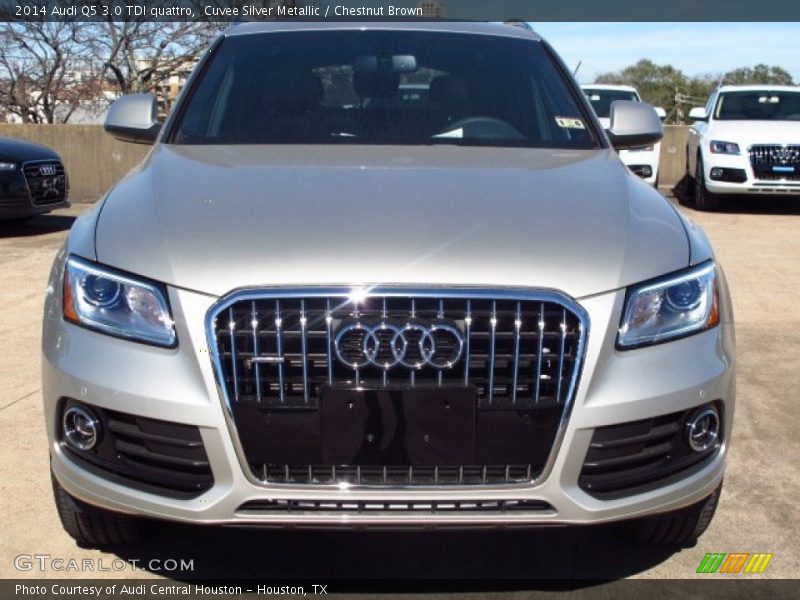 Cuvee Silver Metallic / Chestnut Brown 2014 Audi Q5 3.0 TDI quattro