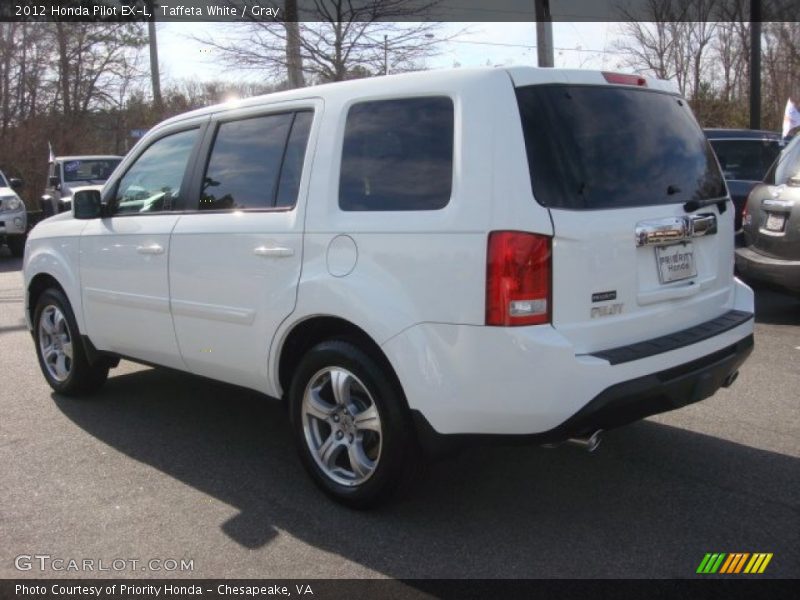 Taffeta White / Gray 2012 Honda Pilot EX-L