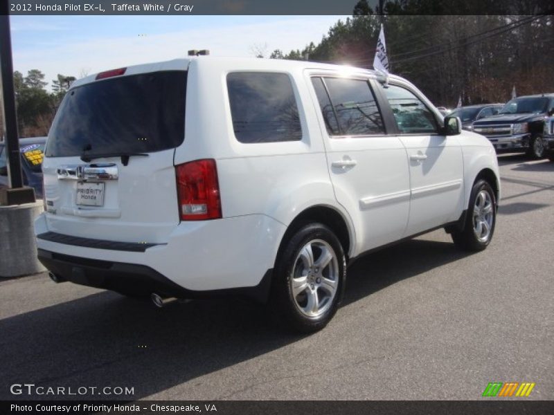 Taffeta White / Gray 2012 Honda Pilot EX-L