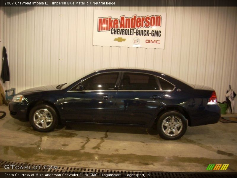 Imperial Blue Metallic / Neutral Beige 2007 Chevrolet Impala LS