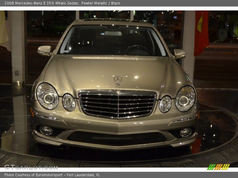 Pewter Metallic / Black 2008 Mercedes-Benz E 350 4Matic Sedan