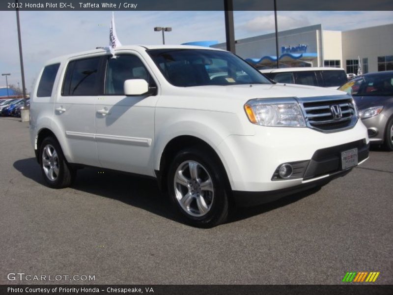 Taffeta White / Gray 2012 Honda Pilot EX-L
