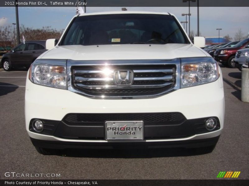 Taffeta White / Gray 2012 Honda Pilot EX-L