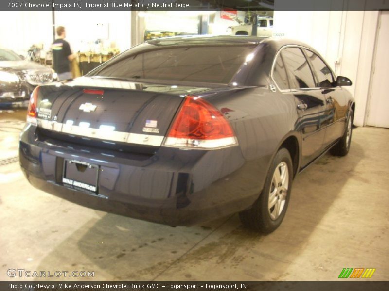 Imperial Blue Metallic / Neutral Beige 2007 Chevrolet Impala LS
