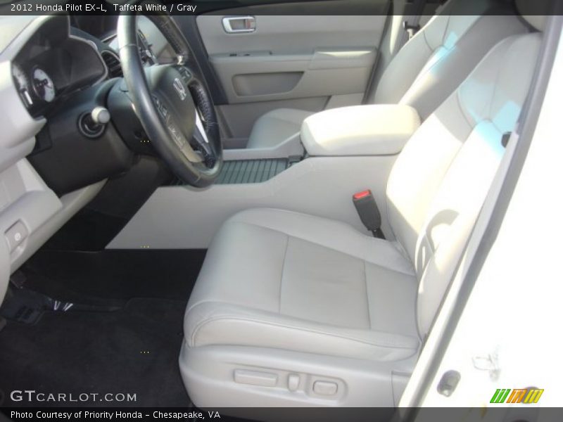 Taffeta White / Gray 2012 Honda Pilot EX-L