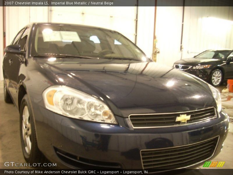 Imperial Blue Metallic / Neutral Beige 2007 Chevrolet Impala LS