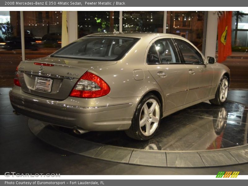 Pewter Metallic / Black 2008 Mercedes-Benz E 350 4Matic Sedan