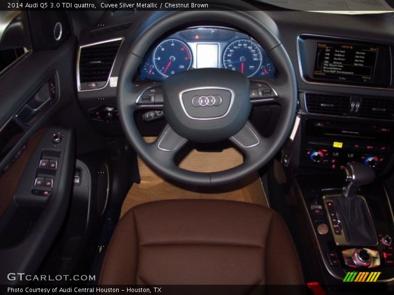 Cuvee Silver Metallic / Chestnut Brown 2014 Audi Q5 3.0 TDI quattro