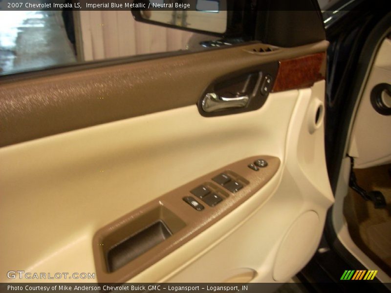 Imperial Blue Metallic / Neutral Beige 2007 Chevrolet Impala LS