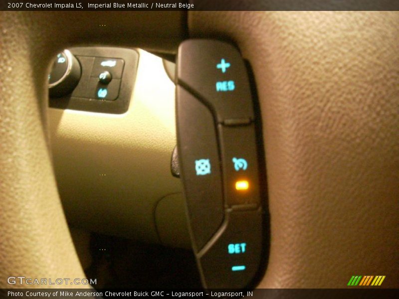 Imperial Blue Metallic / Neutral Beige 2007 Chevrolet Impala LS