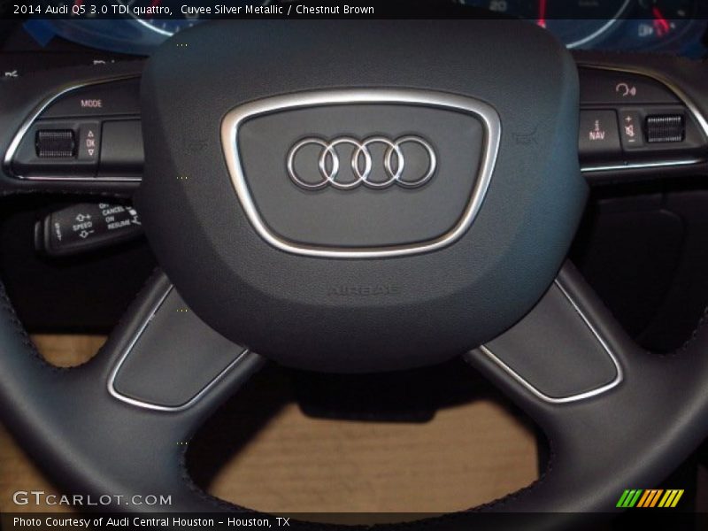 Cuvee Silver Metallic / Chestnut Brown 2014 Audi Q5 3.0 TDI quattro