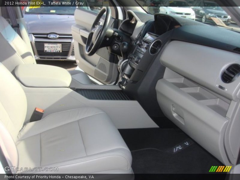 Taffeta White / Gray 2012 Honda Pilot EX-L