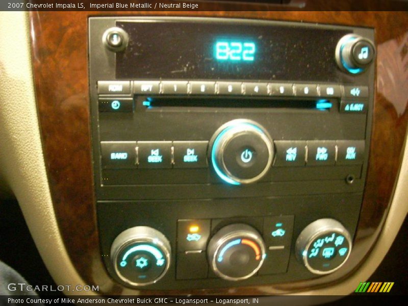 Imperial Blue Metallic / Neutral Beige 2007 Chevrolet Impala LS