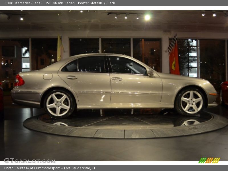 Pewter Metallic / Black 2008 Mercedes-Benz E 350 4Matic Sedan